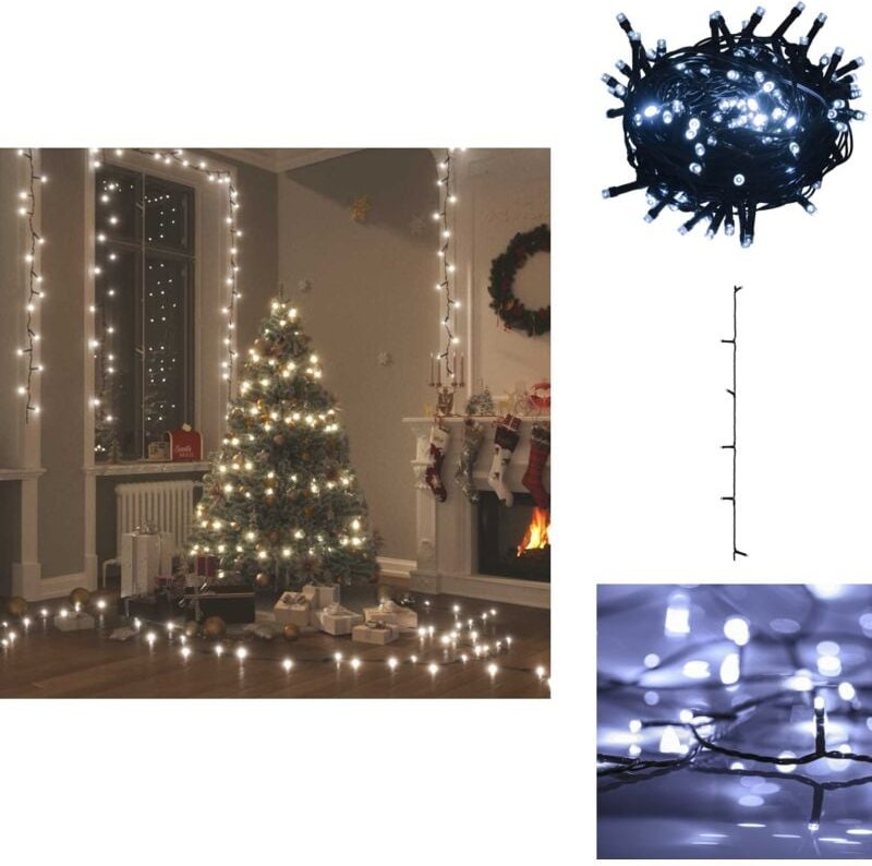 LED-Lichterkette mit 150 LEDs Kaltweiß 15 m pvc - Weihnachtsdeko - LED-Lichtring - Lichterkette - Festliche Beleuchtung ...