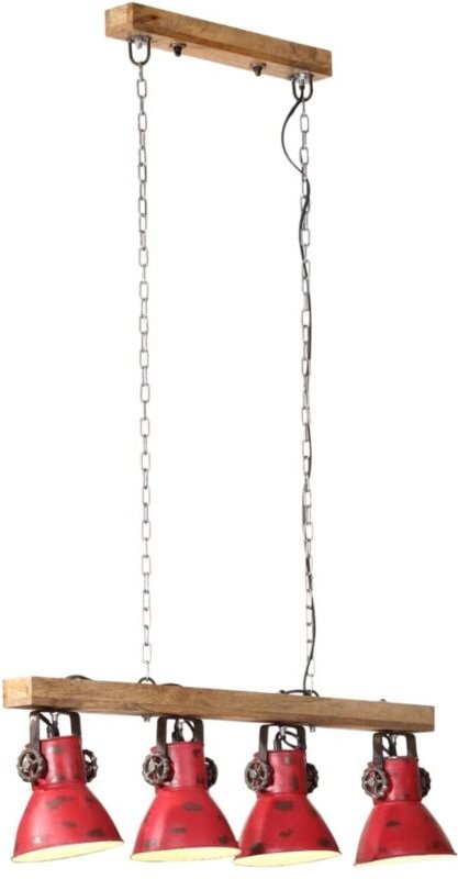 Deckenleuchte 25 w Rot 90x24x111 cm E27 Vidaxl