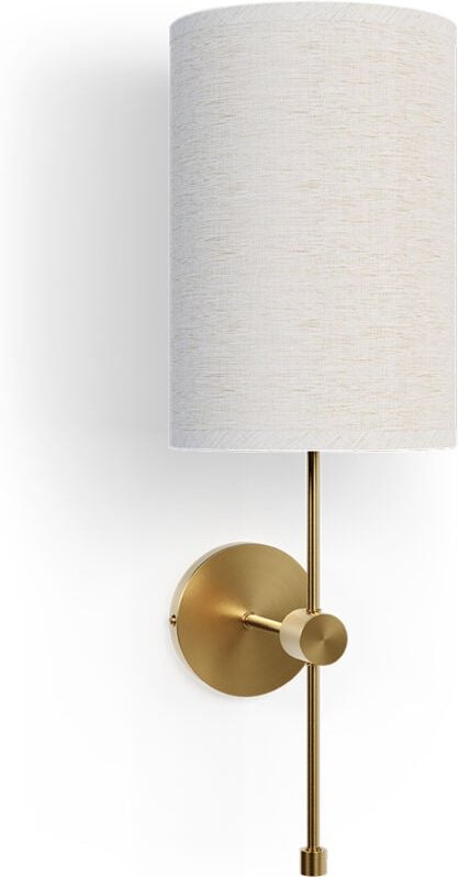 Wandleuchte aus goldenem Metall - Vintage - Heart