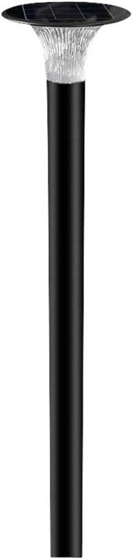 V-tac - 15W Solar-LED-Bodenlampe mit Mast und 3,2V LiFePO4-Akku, Farbe Schwarz, cct IP65