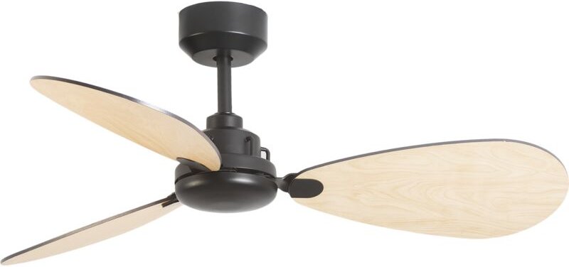 Blume Ventilador de Techo Ultrasilencioso con 6 velocidades, regulador de Intensidad y Temporizador de apagado. Negro.