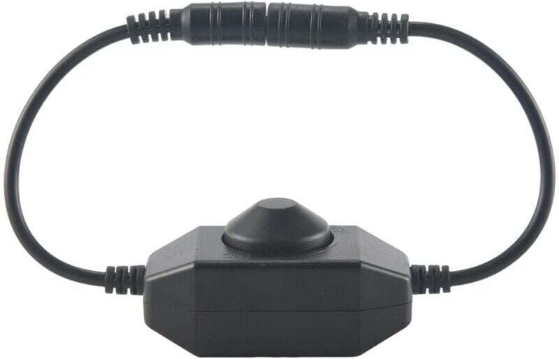 DC 12V-24V 6A Dimmerschalter für LED-Streifen und LED-Streifen 3528 5050 5630 Schwarz
