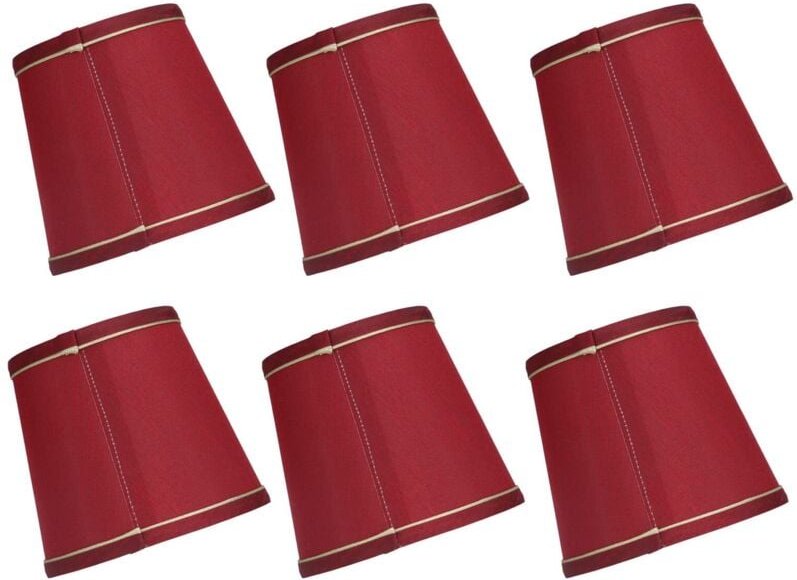 Wandlampenschirm, schlichter Lampenschirm im Wohnstil für Steh- oder Tischlampen (Weinrot (PX43))