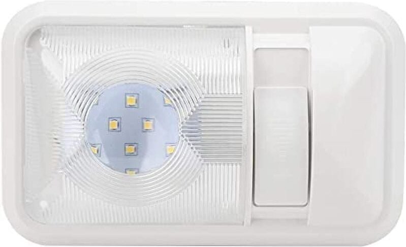 Vtizikl Lumière intérieure LED 12 V, plafonnier, double lumière blanche naturelle avec interrupteur pour camping-car, ca...