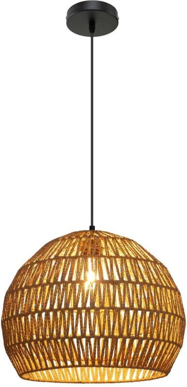 Boho pendelleuchte hohenverstellbar papierschirm