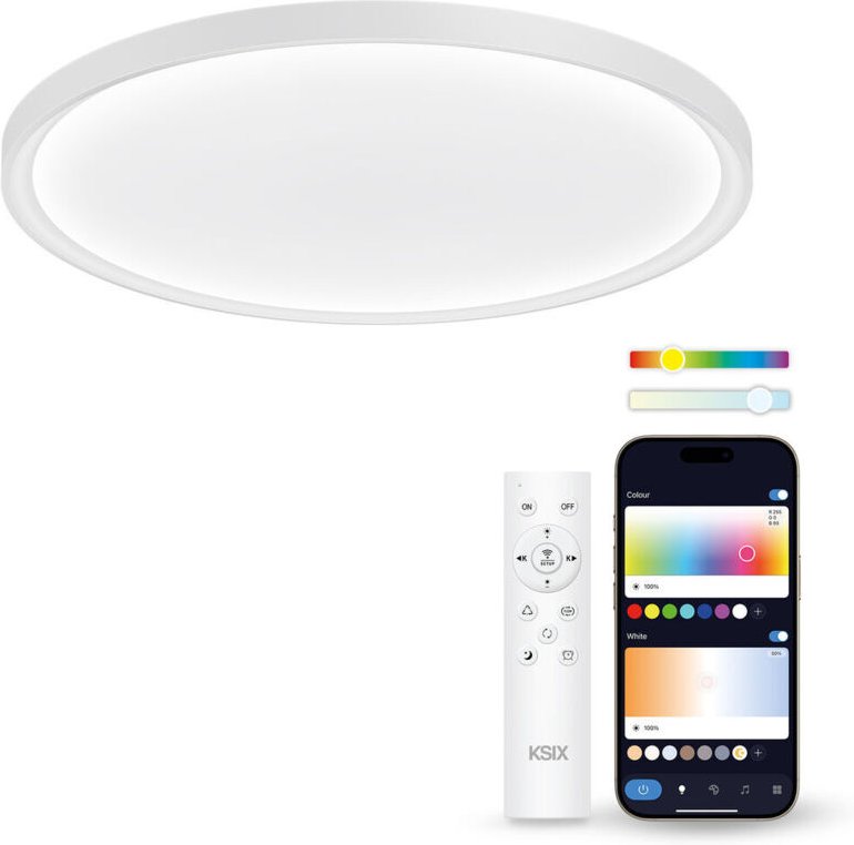 LED-Deckenleuchte KSIX SmartLED KSIX Halo 2 Weiß Kunststoff 25 W (3000k - 6500k) (6500 K)