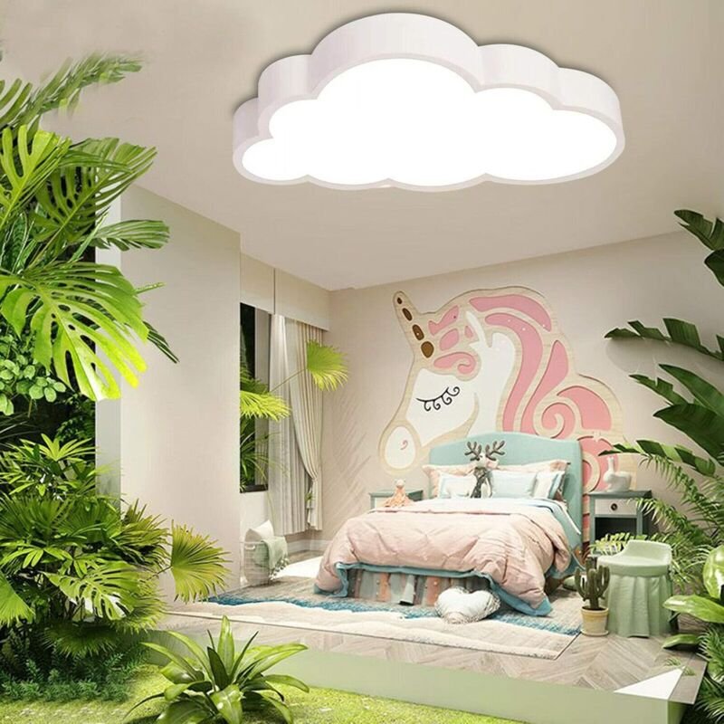 36W LED Deckenlampe Kinderzimmer Wolken Acryl-schirm Lampe Decke Deckenleuchte für Kinder Babyzimmer, Schlafzimmer, Wohn...