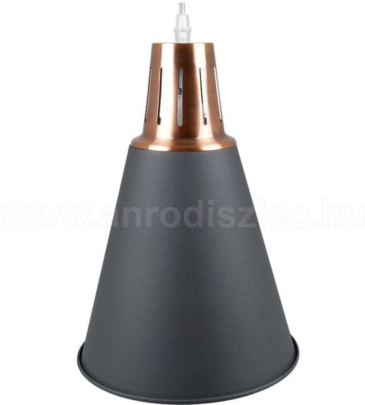 Trade Shop Traesio - Trade Shop - pendent lampada lampadarien zu sospension color nero sabbia alluminio VT-7520 -