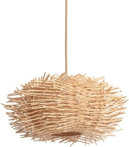 Thumbnail - Pendelleuchte Rattan Nulko Iluzzia s Natürlich - Textil