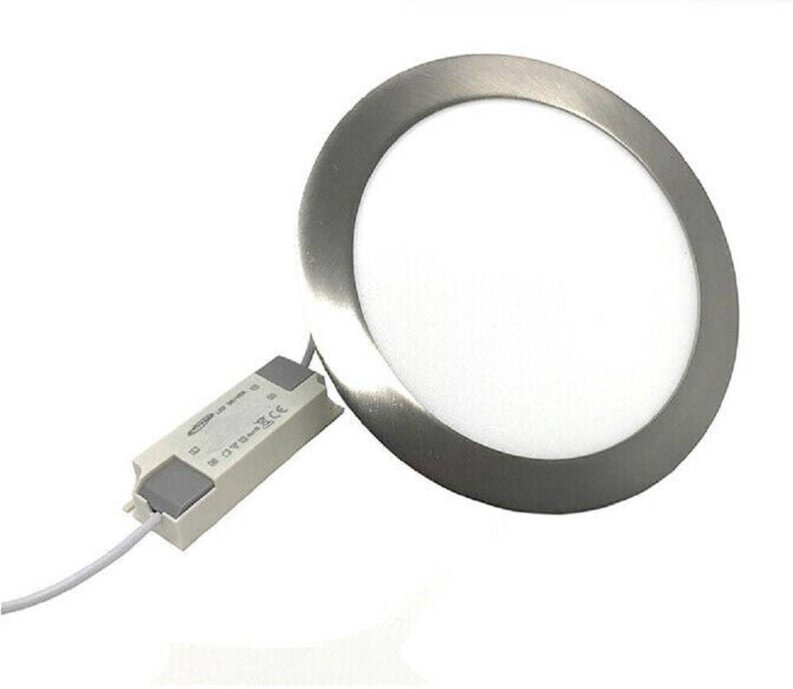 Trade Shop Traesio - Trade Shop - tondo slim 3 w light 6500K 3000K 4000K P73A-A -