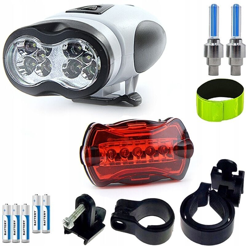 Thumbnail - TASCHENLAMPE vorne hinten LED FANS SET Fahrrad