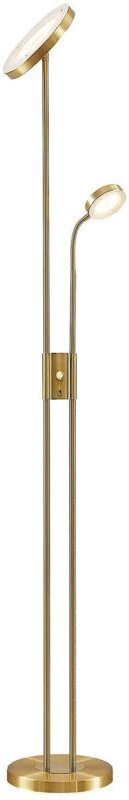 Thumbnail - Led Stehlampe 'Seppa' aus Metall dimmbar für Wohnzimmer & Esszimmer von Lindby