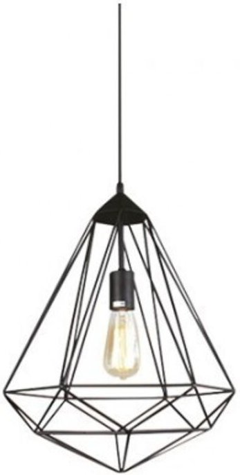 Thumbnail - GSC - Diamant Pendelleuchte E27 1M Schwarz