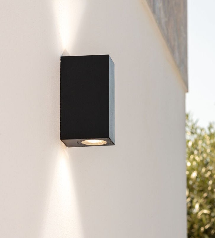 Wandleuchte Miseno Schwarz Doppeltseitige Beleuchtung ILUZZIA