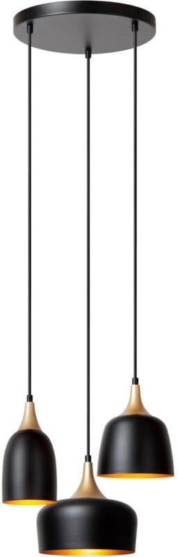 Thumbnail - Lucide CHAYANNE - Pendelleuchten - Ø 30 cm - 3xE14 - Schwarz
