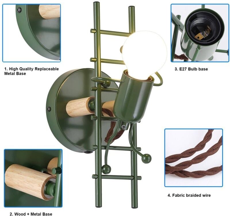 Barcelona Led - Dekorative Wandleuchte 'Doll' - E27