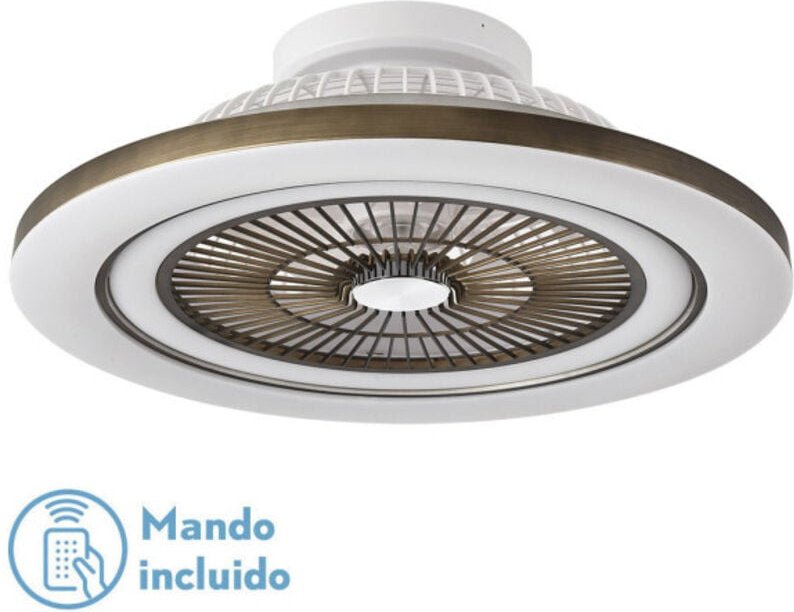 Lüfter 72w Dc Mato Cuero 5Aspas Transp. 22x58x58cm 6 Vel. 3 Colores C/remoto,memoria,temporiz y Reg.Intensidad 6120lm - ...