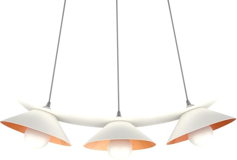 LUMICOM - Miller Pendelleuchte X 3 Blatt Weiss