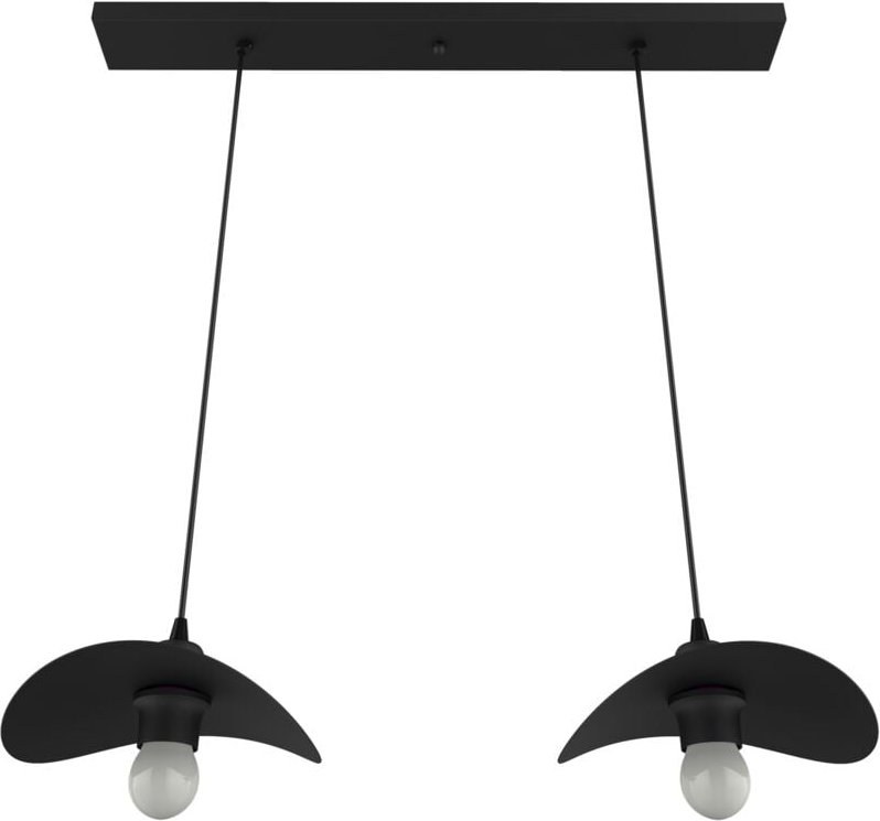 Piuma sospensione binario 2 luci monocolore opaco