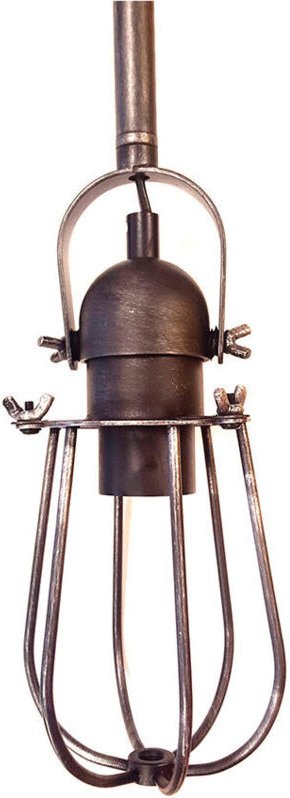 Vintage-Deckenleuchte aus Metall, E27, 60 W, Farbe Schwarz, ø10 x 22 cm, EDM