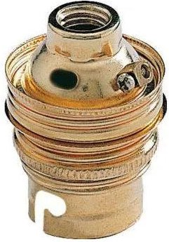 Buchse Stahl vermessingt B22, 10x1