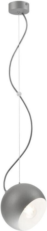 Thumbnail - Lamkur Inez Kuppel-Pendel-Deckenleuchten Silber, 1x E27