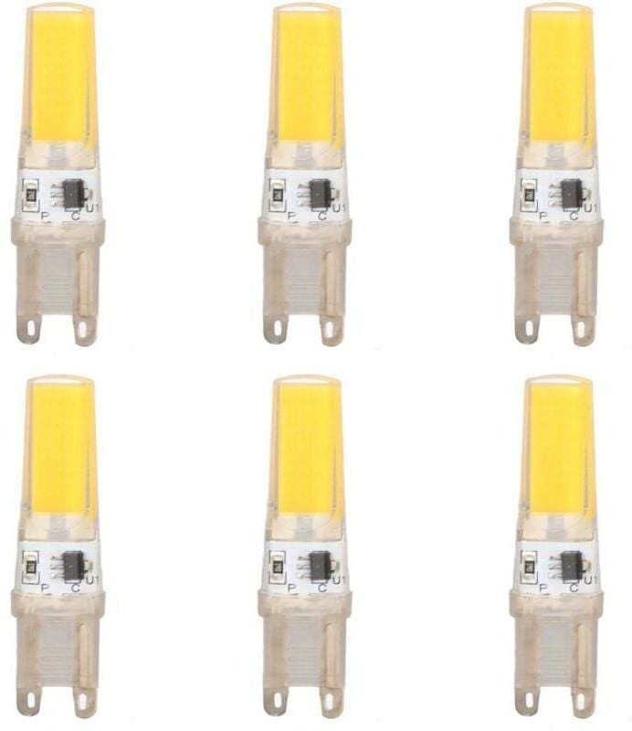 G9 LED-Lampe, 9-W-Halogenlampe, Kaltweiß 6500 K, 500 lm, flimmerfreie G9-LED, dimmbar, für Schlafzimmer, Wohnzimmer, Küc...