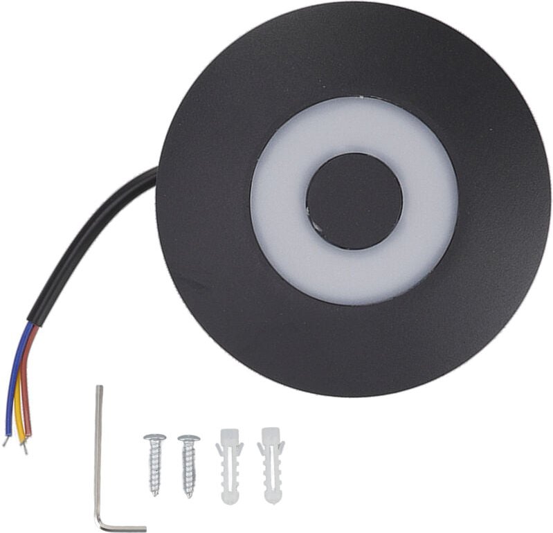 Runde Wandleuchte, moderne 10-W-LED-Wandleuchte aus Aluminium für Terrasse, Küche, Badezimmer