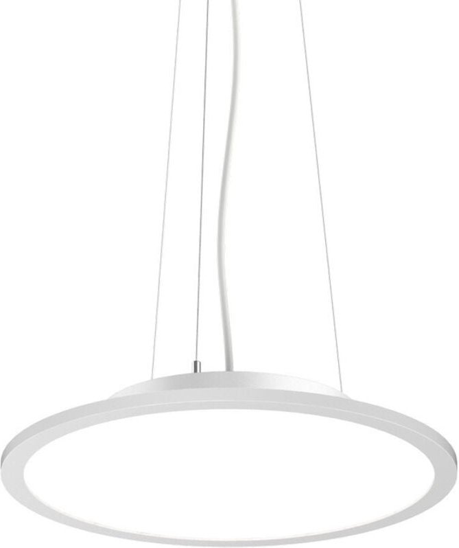 Thumbnail - Ideal Lux - fly 45 cm integrierte LED-Pendel-Deckenleuchte Weiß, 3000 k, IP40