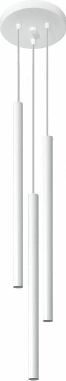 Pendelleuchte 3-flammig Ø 20 cm Weiß G9 Hängeleuchte