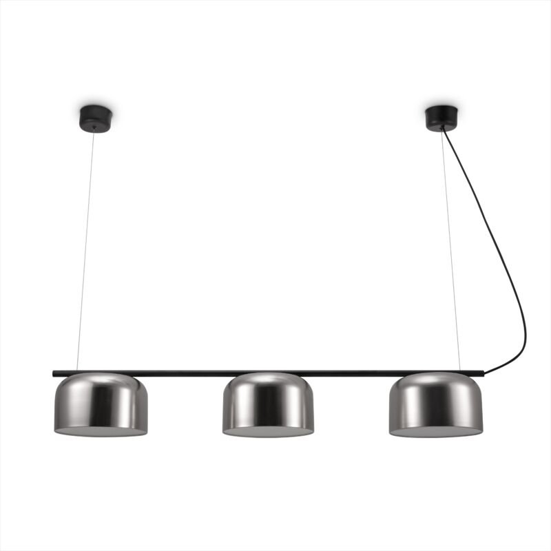 Led Lampen Pendellampe Stehlampe Deckenlampe Deko Wohnzimmer Leselampe Büro E27 Schwarz, Pendelleuchte 3-Flammig - Matt ...