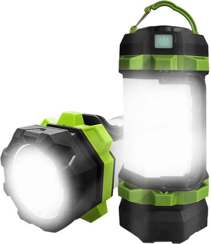 Shmshng - Wiederaufladbare LED-Campinglaterne, 800 mAh Powerbank-Campinglicht, 4 Modi, IP65 wasserdicht, 1200 Lumen LED-...