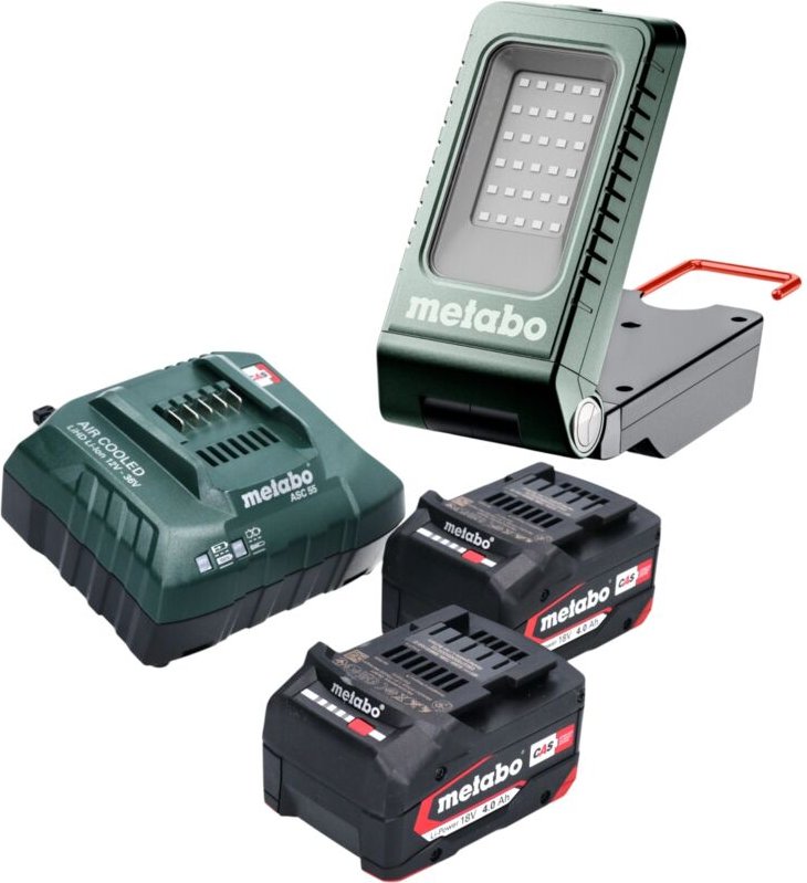 Metabo BSA 18-1000 Akku Baustrahler 18 V 1000 lm + 2x Akku 4,0 Ah + Ladegerät