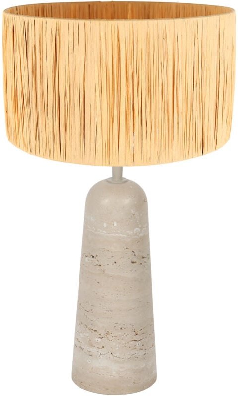 Anne Lighting - tischlampe - Travino - crème natürlich - seegras