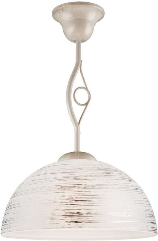 Lamkur Lighting - Lamkur Emilio Dome Pendel-Deckenleuchten mit Glasschirm, weiß, 1x E27