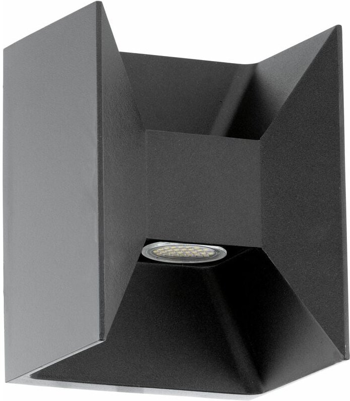 Led Wandleuchte außen IP44 Anthrazit Terrasse Garten 3000 k 360 lm Aluminium Wandlampe Außenleuchte