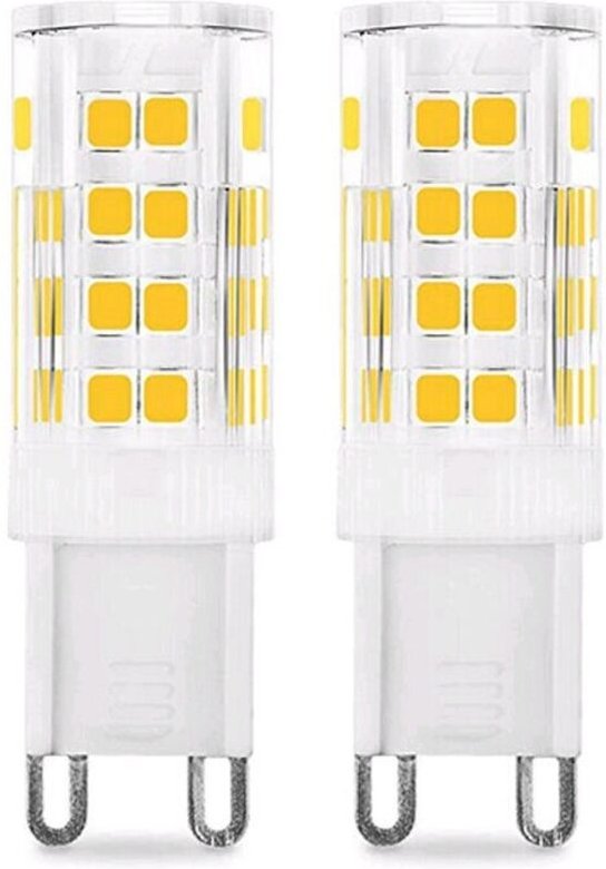 XVX - 5 w G9-LED-Glühbirne (entspricht 50 w Halogenlampe), 450 lm, 220 v, Kaltweiß 6000 k, AC100–240 v, nicht dimmbar, e...