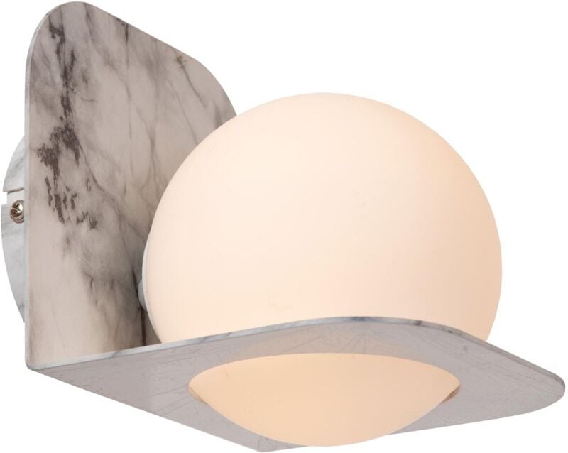 Lucide DAVY - Wandleuchte Badezimmer - 1xG9 - IP44 - Grau