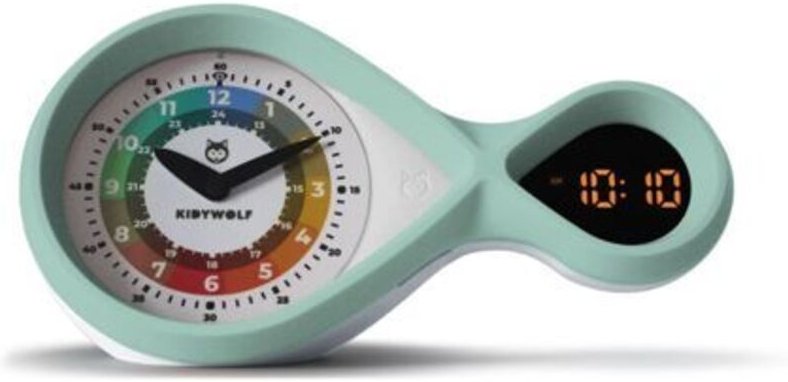 Kidywolf Analoger & digitaler Wecker türkis