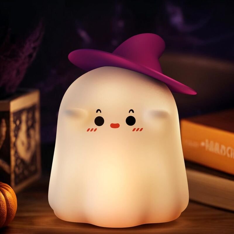 Zauberhafte Babylampe, Kindernachtlicht, Silikon-Nachtlicht in Welpenform mit 7 Farben, USB-aufladbar, Soft-Touch-Oberfl...