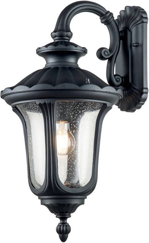 Elstead Chicago Außenwandlaterne Strukturiert Schwarz, IP44