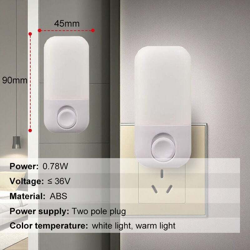 Nachtlicht für Babys mit Dämmerungssensor, automatischer Ein-/Ausschaltfunktion, zum Einstecken, geeignet für Flur und K...