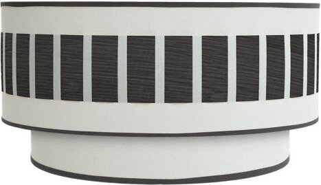 Ivanna wandleuchte 1xe27 weiß-schwarz holz 17x30x15 cm