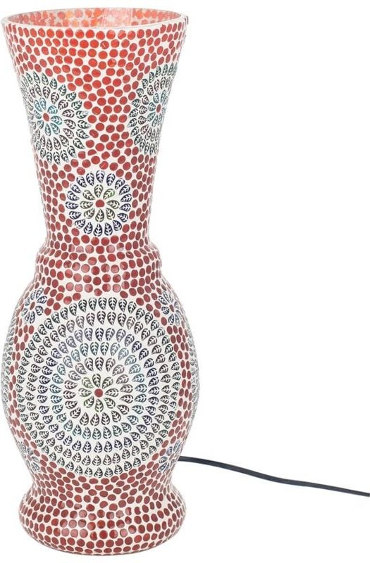 Möbel Desktop -Lampe Marokkanische Lampen -Red -Lampen 18x18x46cm 28550 - Signes Grimalt
