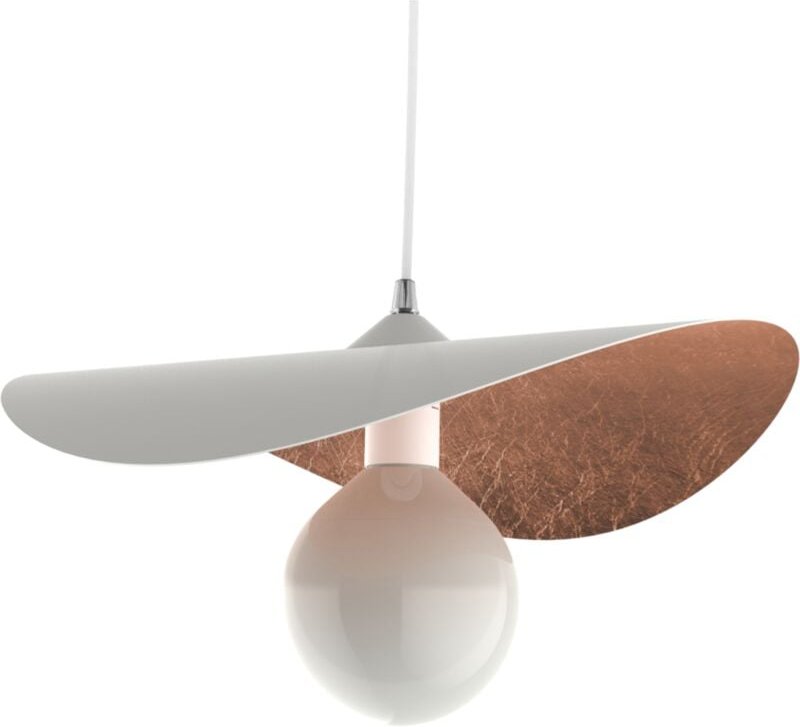 Piuma sospensione bianco foglia