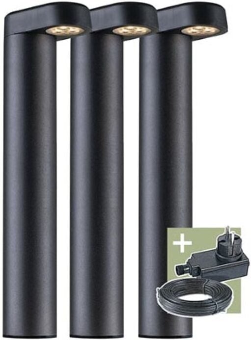 Ludeco - Oskar - Standleuchte - 3er-Set - 12 V - 150 lm - 1.5 W - Warmweiß