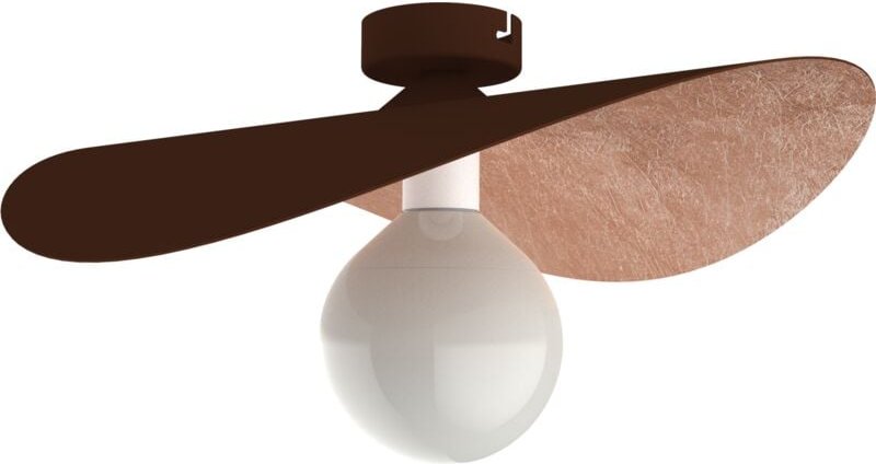 Piuma Plafoniera Corten Foglia