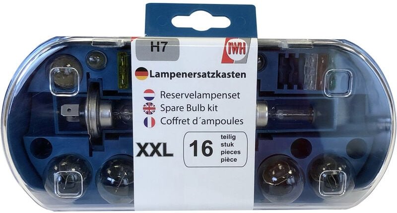 IWH - KFZ-Ersatzlampen-Set xxl H7, 16-teilig