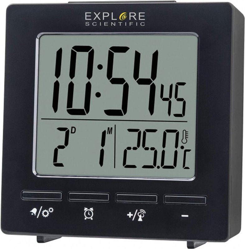 Explore Scientific RDC1005BLK Wecker Digitaler Wecker Schwarz