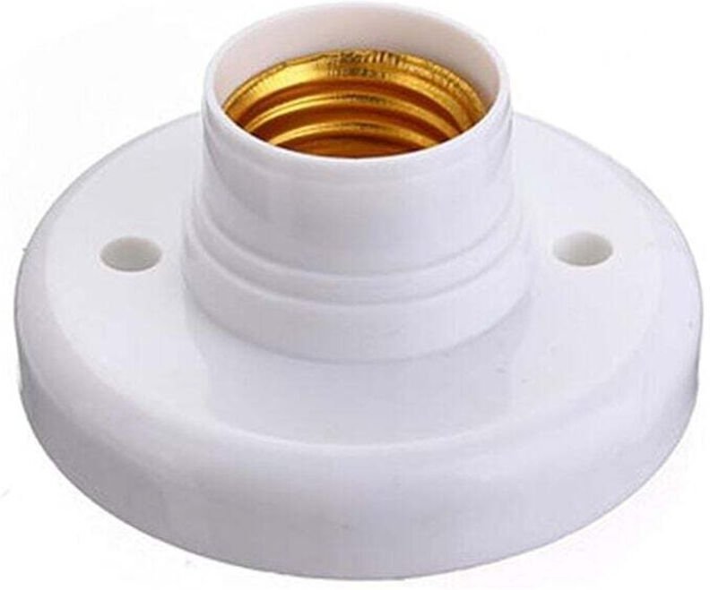 Odipie - Stück E27-Lampenfassungen, E27-Lampenfassungen, runde Kunststoff-Schraubsockelfassung, Lampenfassung E27-Fassun...